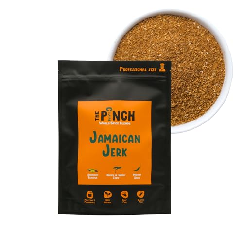 THE PINCH XL Jamaican Jerk Authentic Caribbean Flavour. 100% Natural and Salt-Free Seasoning, Easy to Use on Chicken, Grills, Shrimp and Burgers. With Habanero. 400g Package. von The Pinch