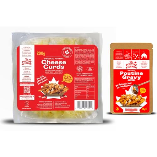 Original Poutine Kit - Echte Cheese Curds und Gravy für Poutine - ergibt ca. 3 Portionen von The Poutine Kitchen