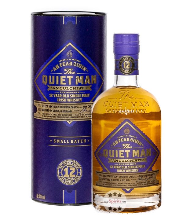Quiet Man 12 Jahre Single Malt Irish Whiskey (46 % Vol., 0,7 Liter) von The Quiet Man Whiskey