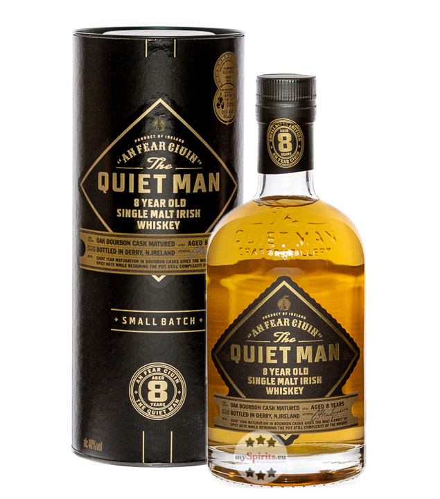 Quiet Man 8 Jahre Single Malt Irish Whiskey (40 % Vol., 0,7 Liter) von The Quiet Man Whiskey