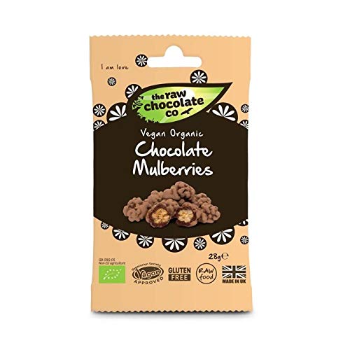 Raw Chocolate Mulberries Snack Pack - 28g von The Raw Chocolate Company