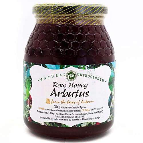 'Antonio's Raw Arbutus Honey |Antioxidant & Mineral Rich |Unpasteurised |Single Origin |The Raw Honey Shop |(1kg) von The Raw Honey Shop Raw Natural Hive Products