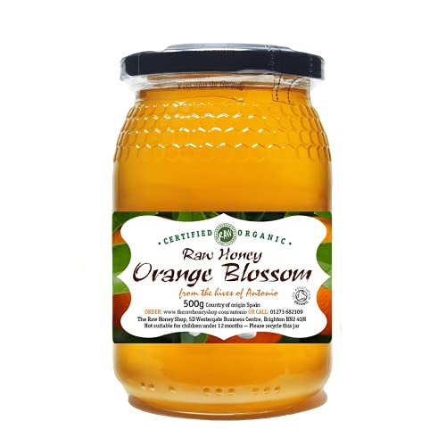 Antonio’s Raw Certified Organic Orange Blossom Honey 500g/Premium Quality Wilderness Honey/Pure, Antibacterial, Cold Pressed & Unpasteurised/The Raw Honey Shop von The Raw Honey Shop