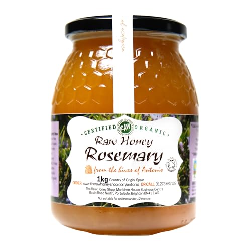 Antonio's Raw Certified Organic Rosemary Honey | Platinum Award Winner |Pure Wilderness Honey |Unpasteurised |Single Origin |The Raw Honey Shop |(970g) von The Raw Honey Shop