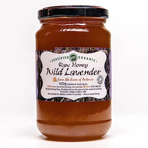Antonio's Raw Certified Organic Wild Lavender Honey |Pure Wilderness Honey |Unpasteurised |Single Origin |The Raw Honey Shop |(500g) von The Raw Honey Shop Raw Natural Hive Products