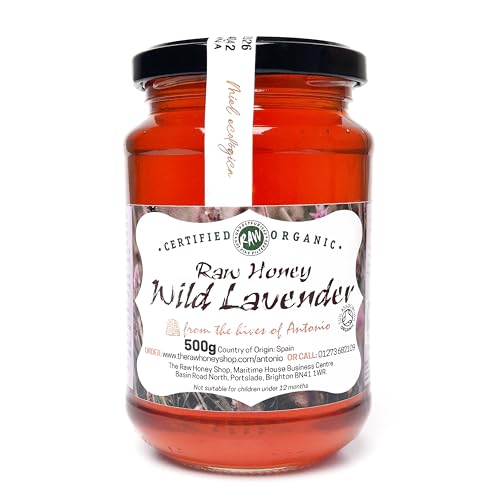 Antonio's Raw Certified Organic Wild Lavender Honey |Pure Wilderness Honey |Unpasteurised |Single Origin |The Raw Honey Shop |(500g) von The Raw Honey Shop Raw Natural Hive Products