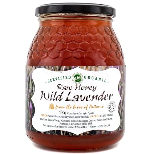 Antonio's Raw Certified Organic Wild Lavender Honey |Pure Wilderness Honey |Unpasteurised |Single Origin |The Raw Honey Shop |(970g) von The Raw Honey Shop Raw Natural Hive Products