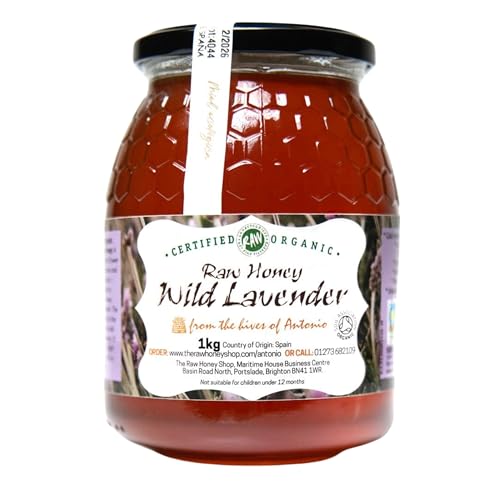 Antonio's Raw Certified Organic Wild Lavender Honey |Pure Wilderness Honey |Unpasteurised |Single Origin |The Raw Honey Shop |(970g) von The Raw Honey Shop Raw Natural Hive Products