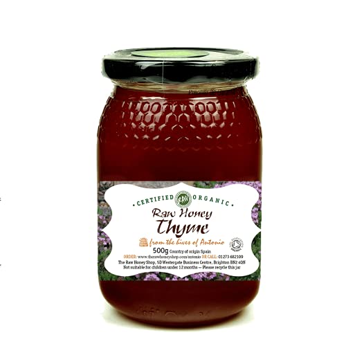 Antonio's Raw Certified Thyme Honey |Pure Wilderness Honey |Unpasteurised |Single Origin |The Raw Honey Shop |(500g)) von The Raw Honey Shop