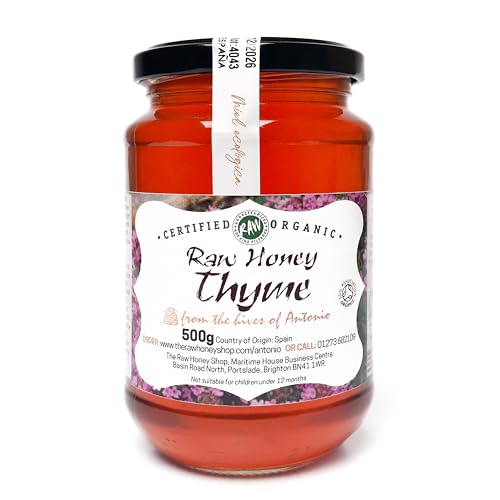 Antonio's Raw Certified Thyme Honey |Pure Wilderness Honey |Unpasteurised |Single Origin |The Raw Honey Shop |(500g)) von The Raw Honey Shop