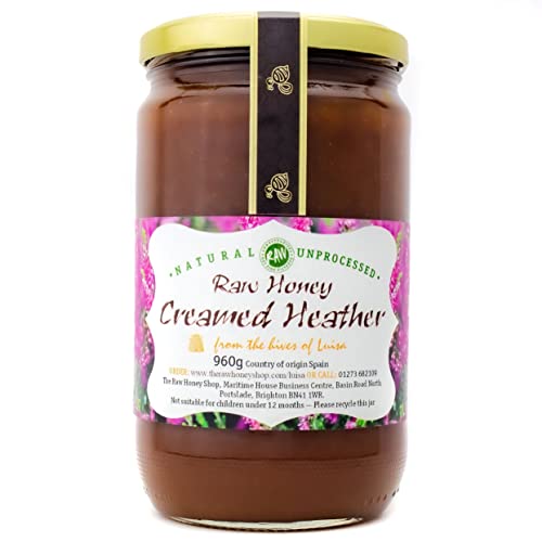 Luisa’s Raw Creamed Heather Honey |Antibacterial |Unpasteurised |Single Origin |The Raw Honey Shop |(960g) von The Raw Honey Shop