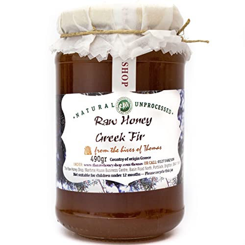Thomas' Rohgriechischer zertifizierter Bio-Tannenhonig Aktiv 23, 490 g, Premium-Qualität, echter Honig, antibakteriell, Berghonig, dick & unpasteurisiert, ungefiltert, Single Origin, The Raw Honey von The Raw Honey Shop