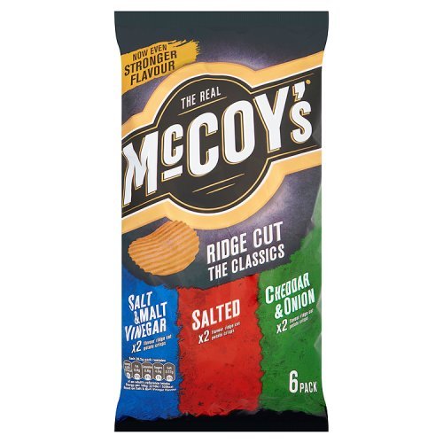 The Real McCoy's Ridge Cut The Classics Crisps, 6 x 28,5 g von The Real McCoy's
