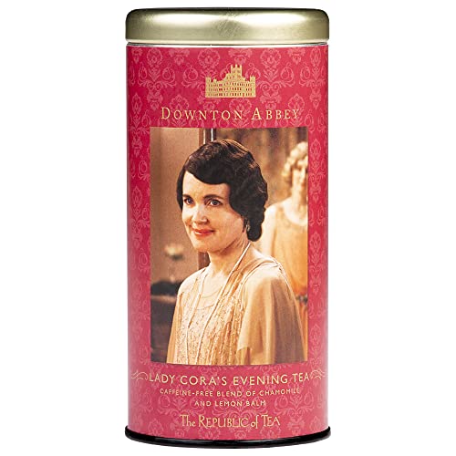 The Republic of Tea Downton Abbey Lady Cora's Evening Tea, 36 Teebeutel - Kamillentee mit Zitronenmelisse und Baldrian in edler Downtown Abbey Metalldose The Republic of Tea Downton Abbey Lady Cora's Evening Tea, 36 Teebeutel - Kamillentee mit Zitronenmelisse und Baldrian in edler Downtown Abbey Metalldose von The Republic of Tea