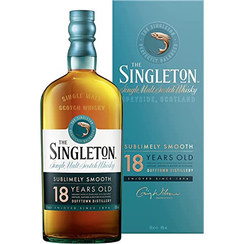 The Singleton of Dufftown 18 Jahre | Single Malt Scotch Whisky | mit Geschenkverpackung | handgefertigt auf schottischem Boden | 40% vol | 700ml Einzelflasche | von The Singleton