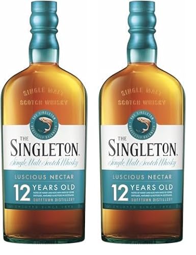 The Singleton 12 Jahre | Single Malt Scotch Whisky | aromatischer| Geschenkempfehlung | handgefertigt aus der schottischen Speyside | 40% vol | 700ml Einzelflasche | (Packung mit 2) von The Singleton