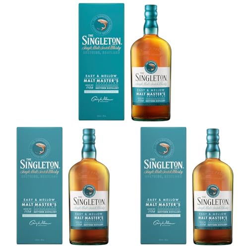 The Singleton of Dufftown - Malt Master's Selection | Single Scotch Whisky | mit Geschenkverpackung | handgefertigt auf schottischem Boden | 40% vol | 700ml Einzelflasche | (Packung mit 3) von The Singleton