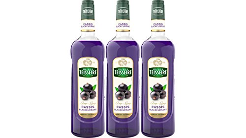 Teisseire Sirup Set Cassis (schwarze Joahnnisbeere) - 3 x 1L von Mathieu Teisseire