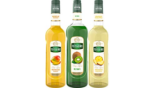 Teisseire Sirup Set Exotisch: Sirup Mango + Kiwi + Ananas - 2 x 700ml + 1 x 1L von The Sirop Shop