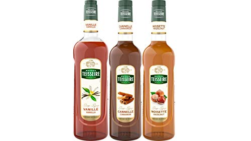 Teisseire Sirup Set Heisgetränke: Sirup Lebkuchen + Zimt + Haselnuss - 3 x 700ml von The Sirop Shop