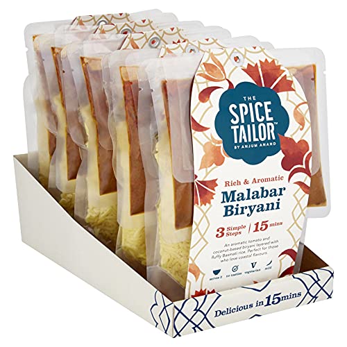 The Spice Tailor, Biryani Kits, Malabar Biryani in 15 Minuten mit 3 einfachen Schritten, 360 g Packung (5 Stück) von The Spice Tailor