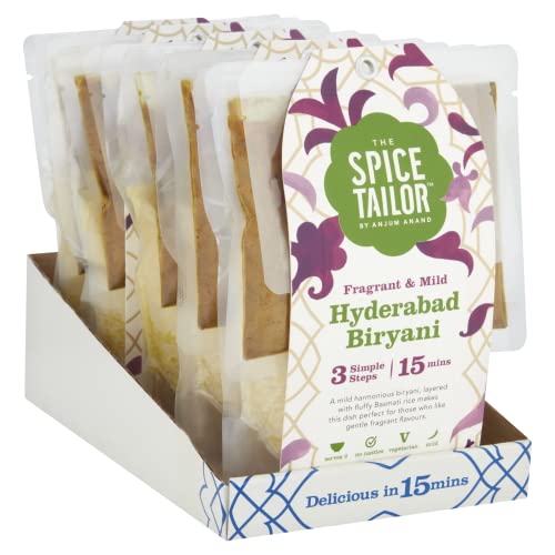 The Spice Tailor, Biryani Kits, Hyderabad Biryani in 15 Minuten mit 3 einfachen Schritten, 360 g Packung (5 Stück) von The Spice Tailor