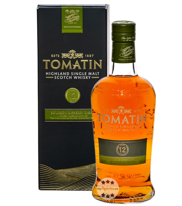 Tomatin 12 Jahre Highland Single Malt Whisky (43 % Vol., 0,7 Liter) von The Tomatin Distillery