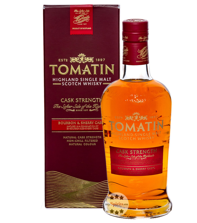 Tomatin Cask Strength Highland Single Malt Whisky (57,5 % Vol., 0,7 Liter) von The Tomatin Distillery
