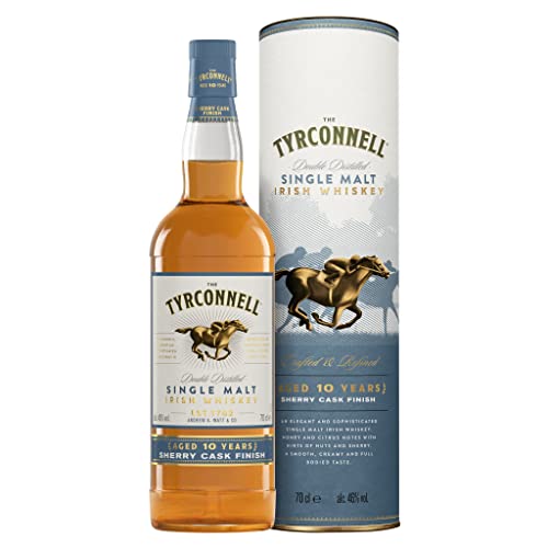 The Tyrconnell | 10 Jahre Sherry Finish | Single Malt Irish Whiskey, mit Geschenkverpackung | 46% Vol | 700ml Einzelflasche von The Tyrconnell