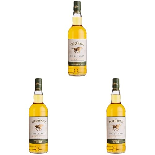 The Tyrconnell | Single Malt Irish Whisky | charaktervoller Geschmack durch Zweifach-Destillation | 40% Vol | 700ml Einzelflasche (Packung mit 3) von The Tyrconnell