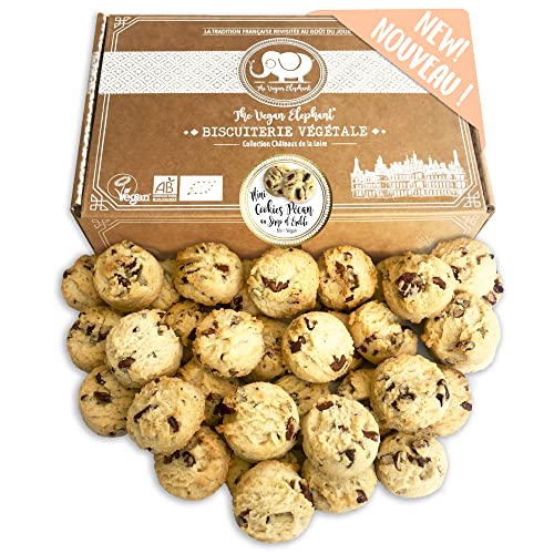 Vegan Mini Cookies Bio Kekse: Pekannüsse und Ahornsirup Kekse, handwerkliche Herstellung in Frankreich. 300g von The Vegan Elephant