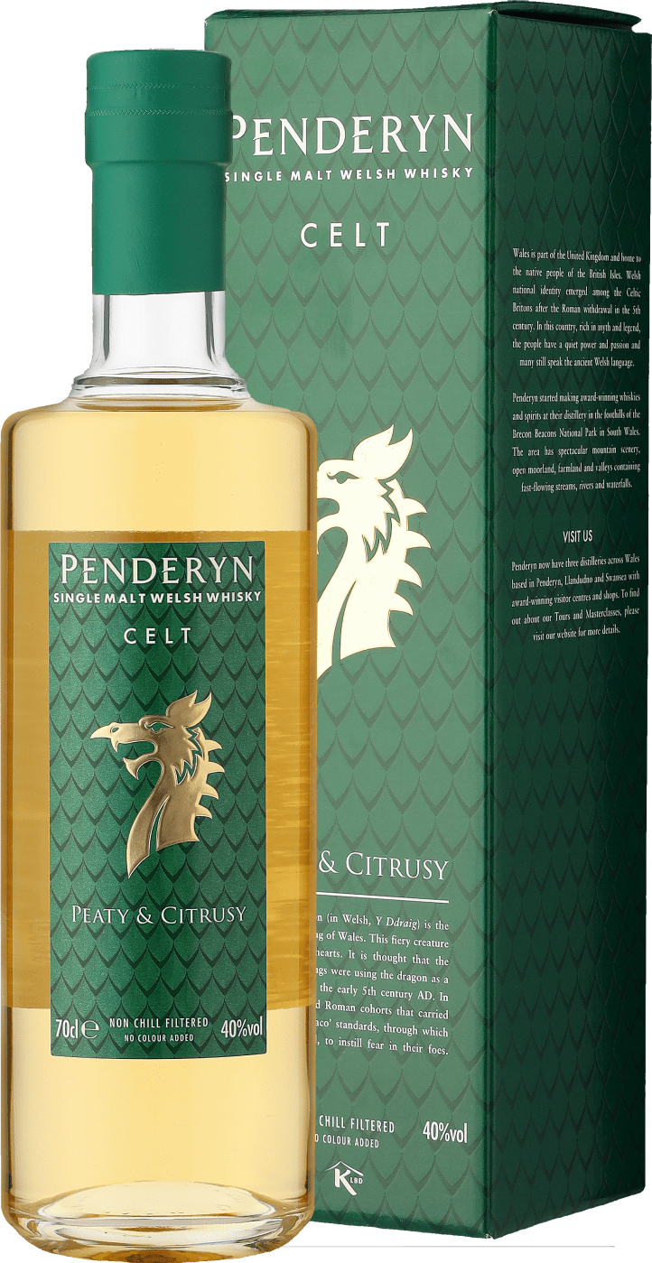 Penderyn Dragon Range Celt Single Malt Welsh Whisky