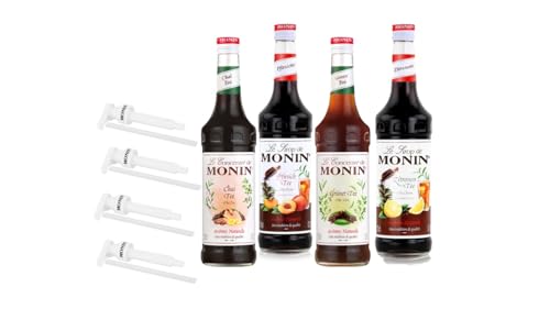 Monin Tea/Tee Probierpaket 4 x 0,7 l, inkl. 4 Pumpen von The Wine Guys