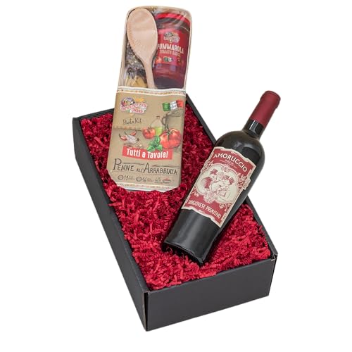 Präsentpaket Italien für Geniesser: Wein, Pasta und Gewürze Geschenkpaket von The Wine Guys