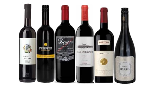 The Wine Guys Probierpaket Europa Rotweinreise, Verschiedene, 6 x 0,75 l von The Wine Guys
