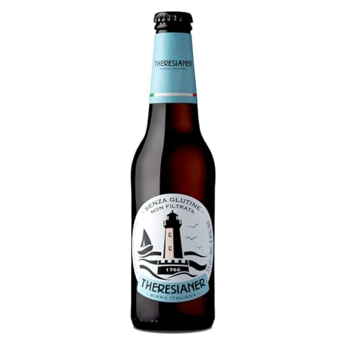 Premium Lager senza glutine Glutenfreies italienisches Bier Theresianer (1 flasche 33 cl.) von Theresianer