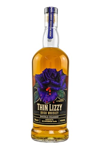 Thin Lizzy Irish Whiskey I Double Charred I Harmonischer Geschmack von Vanille und gerösteten Eichenholz I 700 ml I 40% vol. von Thin Lizzy