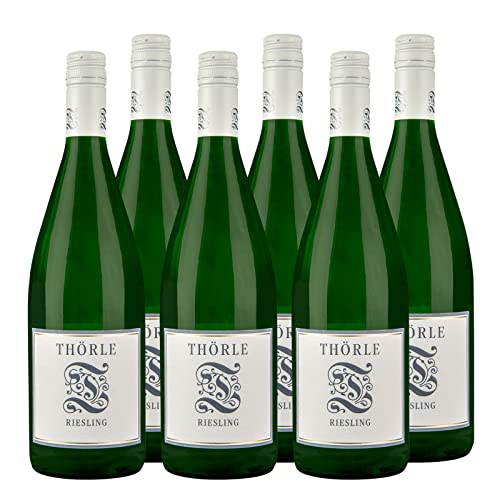 Thörle Riesling trocken QbA 1,0l BIO Weißwein Rheinhessen trocken (6 x 1.00l) von Thörle
