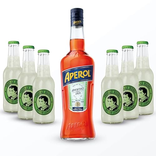 Mixing-Bundle 'Aperol Lemon' - 6 x 0,2l Thomas Henry Bitter Lemon + 1 x 0,7l Aperol Aperitivo - Der erfrischende Genuss für deinen Aperol Lemon von Thomas Henry