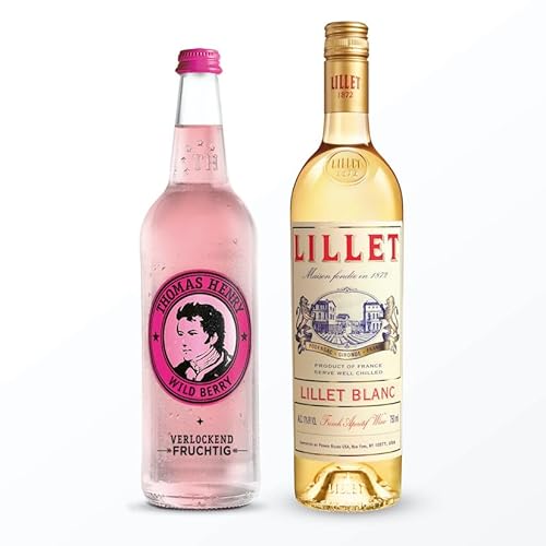 Mixing-Bundle 'Lillet Wild Berry' - 1x 0,75l Thomas Henry Wild Berry + 1 x 0,75l Lillet Blanc - Sommerlicher Genuss für deinen Lillet Wild Berry von Thomas Henry