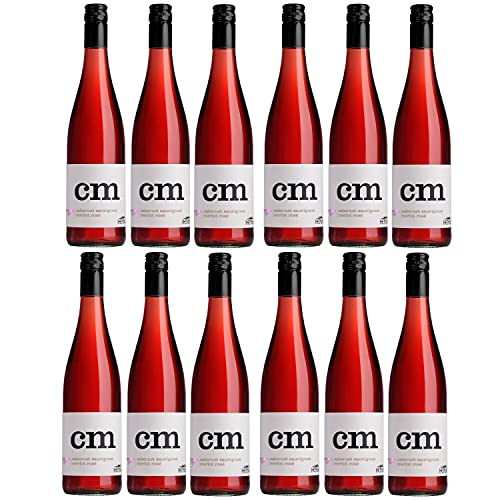 Thomas Hensel Aufwind Cabernet Merlot Roséwein Wein trocken Pfalz Deutschland I Visando Paket (12 Flaschen) von Thomas Hensel