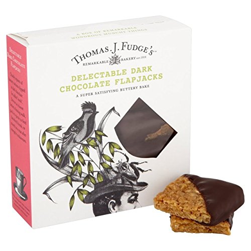 Fudges Dark Chocolate Flapjacks 8 pro Packung von Thomas J. Fudge's