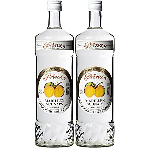 Thomas Prinz Marillenschnaps Obstbrand 40% I Visando Paket (2 x 1,0 Liter) von Thomas Prinz