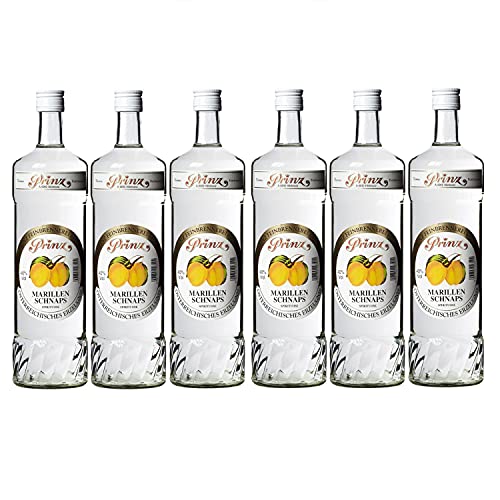 Thomas Prinz Marillenschnaps Obstbrand 40% I Visando Paket (6 x 1,0 Liter) von Thomas Prinz