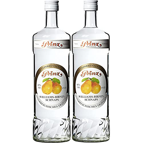 Thomas Prinz Williams Birnen Schnaps Obstbrand 40% I Visando Paket (2 x 1,0 Liter) von Thomas Prinz