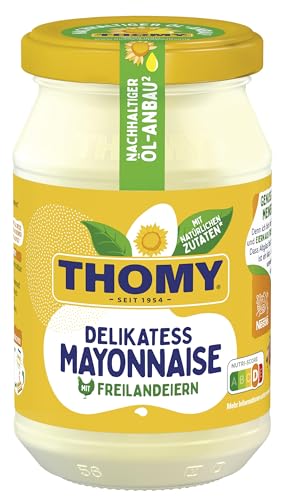THOMY Delikatess-Mayonnaise 250ml - Glas, 1er Pack (1 x 250ml) von Thomy