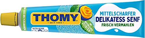 THOMY Delikatess-Senf, mittelscharf, 200ml Tube, 12er Pack (12x200ml) von Thomy