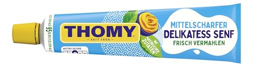 THOMY Delikatess-Senf, mittelscharf, 200ml Tube, 1er Pack (1 x 200ml) von Thomy