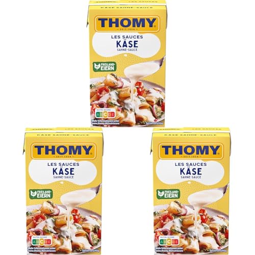 THOMY Les Sauces Käse Sahne Sauce 250ml - Combiblock, 3er Pack (1 x 250ml) von Thomy