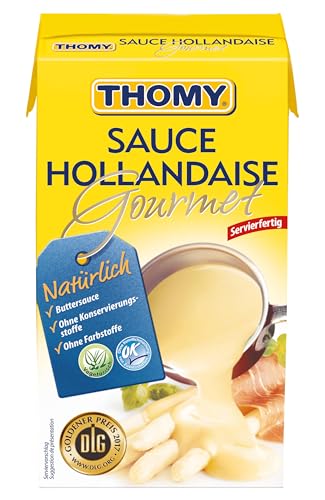 THOMY Sauce Hollandaise Gourmet (feine Sauce mit Butter, für eine cremige Konsistenz) 1er Pack (1 x 1L Packung) von Thomy